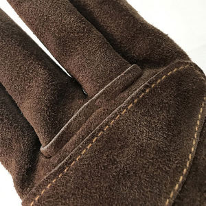 OEM Heavy Duty Cow Split Leather Full <b>Finger</b> Hand Protection Working <b>Gloves</b> Breathable Men Leather <b>Gloves</b> Safety <b>Gloves</b> - Product Image 4