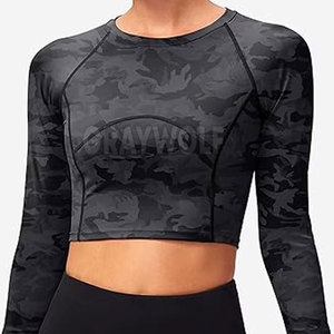 Top Corto de Compresión con Logotipo Personalizado, Ropa de Yoga de Secado Rápido, Top Deportivo - Product Image 4