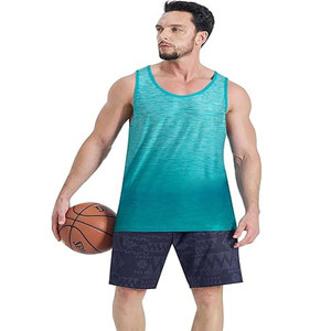 Camiseta sin mangas de secado rápido personalizada para hombre, chalecos estampados de estilo informal, material de punto, sublimación - Product Image 5