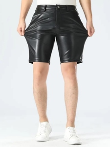 Pantalones Cortos de Cuero Genuino para Hombre, Resistentes, de Cintura Media, Personalizables, Transpirables, de Secado Rápido, Ecológicos, Estilo Urbano, Venta al Por Mayor - Product Image 6