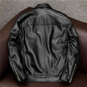 2025 venta al por mayor de chaqueta de motocicleta de cuero genuino de los hombres personalizados invierno impermeable transpirable hecho Pakistán de alta calidad OEM - Product Image 5