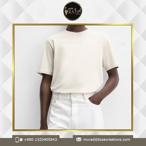 T-shirt 100% coton à manches courtes et col en O pour hommes, séchage rapide, forte demande, design personnalisé, coupe régulière unie - Product Image 2