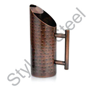 แก้วทัมเบลอร์โลหะเหยือกสแตนเลสติดผนังแบบเดี่ยวสำหรับเสิร์ฟสีน้ำตาลน้ำ - Product Image 1