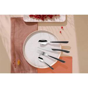 Couverts faits à la main avec manche noir et finition argentée pour hôtels, restaurants, cafés, usage domestique et repas décontractés en provenance d'Inde - Product Image 2