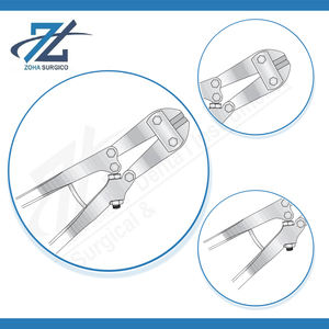 Alicates de Corte de Alambre de Acero Inoxidable, Uso Quirúrgico Manual, hasta 6 mm, 450 mm de Largo, Hechos en Pakistán - Product Image 4