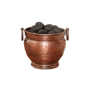 High Quality Metal Ash <b>Coal</b> Bucket with Copper Finished Perfect for Home Garden Fire Pit Indoor and Outdoor Use - Product Image 1