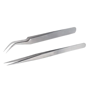 แหนบสำหรับต่อขนตาเครื่องมือที่มีความแม่นยำแบบโค้งสแตนเลสแยกโลโก้ได้ตามต้องการ - Product Image 3