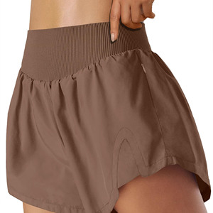 Solide jaune durable entraînement Fitness Yoga respirant Sport Shorts femmes Gym basique Shorts femmes vêtements du Pakistan 2025 - Product Image 2