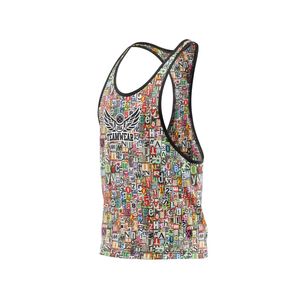 เสื้อกล้ามออกกำลังกายสไตล์สปอร์ตสำหรับผู้ชายบราเว้าหลังออกกำลังกายวิ่งออกกำลังกายยิมผ้าสแปนเด็กซ์/ ผ้าฝ้ายแห้งเร็วระบายอากาศป้องกันการหดตัว - Product Image 3