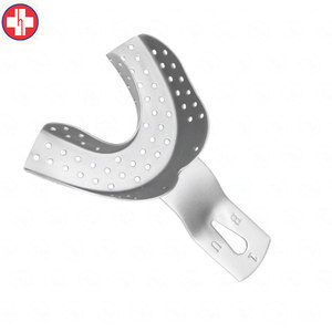 Bandeja de impresión dental inferior con borde perforado XXS Tamaño 55mm x 47mm Acero inoxidable - Product Image 3