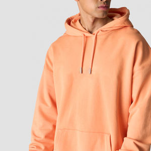 Sweat-shirt pull coupe surdimensionnée pour femme Sweat à capuche tendance en coton biologique avec cordons réglables propriétés anti-rides - Product Image 3