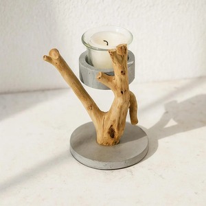 Porte-bougie en bois de style arbre pour la décoration de la maison, l'affichage dans le salon, la chambre à coucher, sur la table et comme cadeau parfait, accent provenant d'Inde - Product Image 3