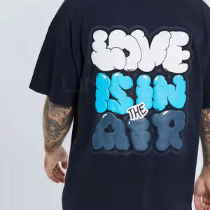 เสื้อยืดพิมพ์ลายสีพัฟสำหรับผู้ชายเสื้อยืดพิมพ์ลายพัฟโลโก้แบบกำหนดเอง - Product Image 5