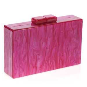 Elegant <b>Crystal</b> Shine Boho Resin Epoxy Clutch <b>Bag</b> Premium Handmade Party Handbag for Weddings and Special Occasions - Product Image 3