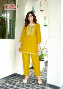 Collection d'été Catalogue complet des ensembles Viscose Vatican Silk Co-Ord pour vêtements décontractés et fêtes disponibles au tarif de gros - Product Image 4