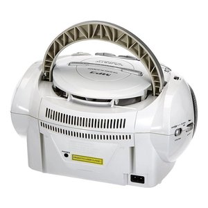Portable Cd <b>Player</b> Mp3 <b>Usb</b> White And Black With Headphone Output And Auto Stop System - Product Image 2