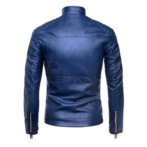 Nouvelle mode de veste en cuir pour hommes veste d'hiver en cuir coupe-vent vente chaude vêtements pour hommes veste en cuir - Product Image 2