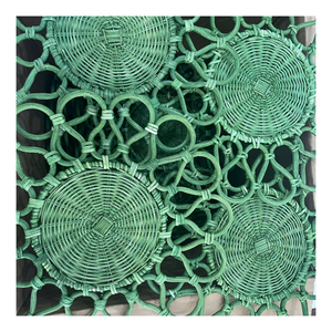 Plaque de rotin tissée à la main du Vietnam, décoration de la maison écologique durable, légère et à la mode, logo personnalisé disponible pour les commandes en gros - Product Image 4