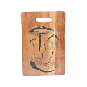 Planche à découper en bois d'acacia Bloc à découper de cuisine avec design gravé au laser Nouvelle planche à fromage et planche à charcutier pour ustensiles de cuisine - Product Image 1
