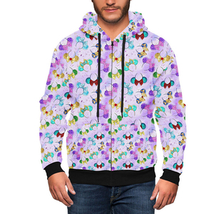Haute qualité 400 Gsm poids lourd 100% coton hommes sweat à capuche zippé Style de rue sweat à capuche zippé avec fermeture éclair - Product Image 1