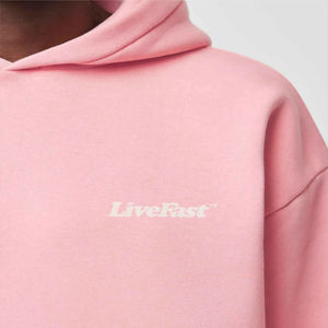 เสื้อสวมหัวสำหรับผู้ชายผ้าคอตตอนโพลีเอสเตอร์พิมพ์ลายโลโก้แบบกำหนดเอง - Product Image 5