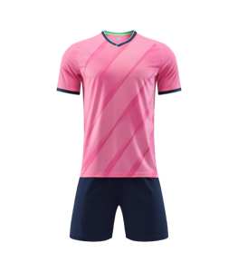 Barato de alta calidad bajo MOQ hombres fútbol Tean uniforme conjuntos elásticos pantalones cortos y transpirables Tops Kits en stock fútbol Jerseys trajes - Product Image 2