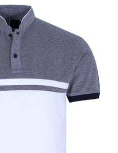 ออกแบบเสื้อแบรนด์ของคุณเอง เสื้อเชิ้ตแขนสั้นผู้ชาย ผ้าโพลีเอสเตอร์/คอตตอน แห้งเร็ว สำหรับเล่นกอล์ฟ - Product Image 2