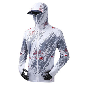 Men's Custom Design Long Sleeve Fishing Jersey Breathable Quick Dry & Windproof Waterproof Sublimation Hoodie - Product Image 5