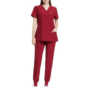 Mode femmes Stretch hôpital gommages uniformes ensembles femmes pharmacie personnel gommages hauts ensembles uniformes - Product Image 1