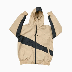 Ensemble Short et Veste à Capuche Zippée Homme d'Été Imperméable Extérieur Respirant Séchage Rapide, Couleur Unie Nylon Coupe-Vent Vêtements de Pluie - Product Image 5