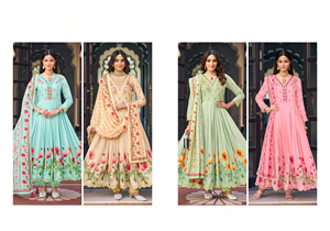 Pure Fancy Work & Khatli Handwork Mirror & Cotton Mal Full Inner Quick Dry Wedding & Party Collection Kurti con Dupatta - Product Image 5