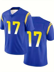 Camiseta de Fútbol Americano Personalizada de Poliéster de Alta Calidad, Transpirable, de Secado Rápido, con Diseño y Logotipo Personalizados - Product Image 5