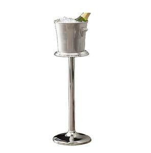 Beverage Tub with Black Stand <b>Stainless</b> <b>Steel</b> <b>Wine</b> <b>Cooler</b> with Stand Ice Bucket Beverage Holder with Stand Wholesale Manufacture - Product Image 4
