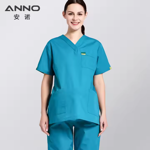 Tenues médicales <span class=keywords><strong>de</strong></span> maternité ANNO, ensembles <span class=keywords><strong>de</strong></span> blouses extensibles avec soutien abdominal pour les médecins et les infirmières enceintes - Product Image 4