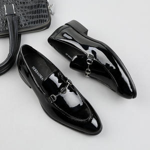 รองเท้าหนังแท้สำหรับธุรกิจ พื้นรองเท้าทนทานต่อการสึกหรอ พร้อมพื้นรองเท้าด้านในระบายอากาศได้ดี รองเท้าทางการสำหรับผู้ชาย รองเท้าทำงาน - Product Image 4