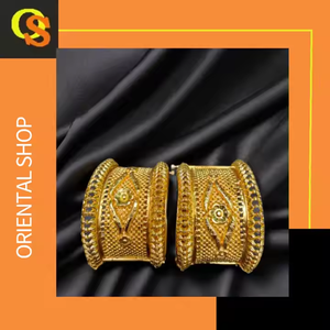 Indian Made <b>Bangles</b> <b>Set</b> with 22K Gold Plated Modern Style <b>Bangles</b> <b>Set</b> for Women Wear Jewelry by Exporters - Product Image 3