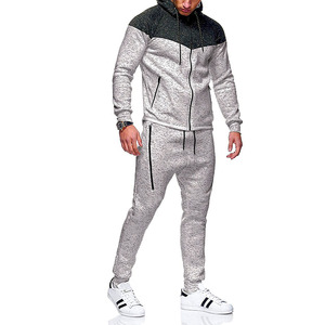 ชุดวอร์มคุณภาพระดับพรีเมี่ยมสำหรับผู้ชายชุดวอร์มผ้าฝ้าย100% สีตัดกันสำหรับฤดูหนาว - Product Image 6