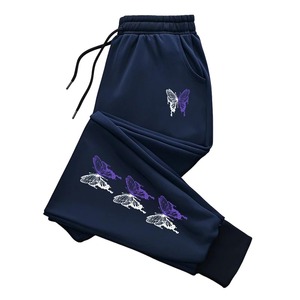 กางเกงขายาวสีดำมีเส้นสีขาวมองเห็นได้แสดงขายาวและบางมีกระเป๋าสไตล์ลำลองเล่นกีฬาได้ทุกวัน - Product Image 3