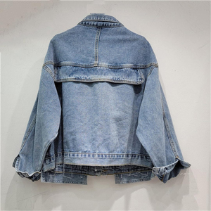 Hip Hop Moda Rhinestone Jean Chaqueta Hombres Street Style Bling Diseñador Rhinestone Chaqueta de mezclilla Hombres Ropa de abrigo única - Product Image 3