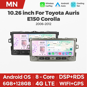 Autoradio Android MEKEDE 10,26 pouces avec GPS, FM, WiFi, BT pour Toyota Auris E150 <span class=keywords><strong>Corolla</strong></span> 2006-2012, prend en charge la caméra de recul DVR - Product Image 3