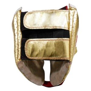 Cascos de boxeo protectores transpirables con logotipo personalizado para hombre de último estilo de cuero brillante con precio al por mayor - Product Image 5