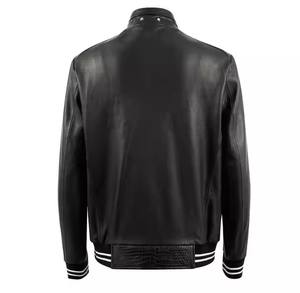 แจ็กเก็ตหนังสีแทนอบอุ่นแห้งเร็วเป็นมิตรกับสิ่งแวดล้อมดีไซน์ใหม่ล่าสุด2025ฤดูใบไม้ร่วง - Product Image 5