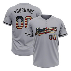 Maillot de sport personnalisé avec boutons Maillot de baseball pour hommes Maillots de baseball respirants avec impression par sublimation pour jeunes - Product Image 2