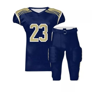 Ensemble d'uniformes de football américain sublimés sur mesure avec maillot à épaulettes rembourrées et pantalon orange pour l'entraînement en équipe et les matchs de ligue - Product Image 4