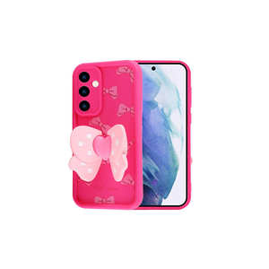 Coque en silicone rose foncé pour Samsung Galaxy A55, protection de l'appareil photo, forme rectangulaire, motif Ins, compatible A53 A34 A21S - Product Image 4