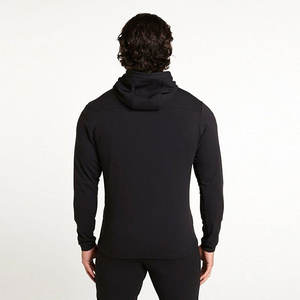 Sweat-shirts d'hiver unisexes 100% coton épais à carreaux, coupe régulière, imperméables, respirants, 420g, logo personnalisé, vente en gros - Product Image 3