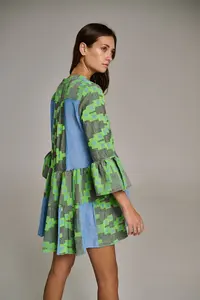 Robe tissée indienne faite à la main de qualité supérieure pour les femmes Mini robe confortable et élégante pour les femmes Parfait pour une journée décontractée - Product Image 6