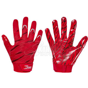 Nouveaux gants de football américain en cuir PU de haute qualité Concevez vos propres gants de football d'entraînement de combat en stock - Product Image 1