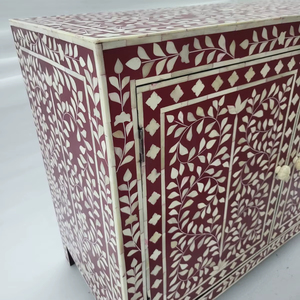 Luxury Bedroom Storage Mother of Pearl Inlay Drawers Classic Handcrafted Mother of Pearl Inlay Furniture Drawers - Product Image 1