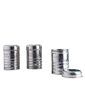 Handmade Hotel & Restaurant Metal <b>Canister</b> <b>Set</b> Kitchen Airtight Stainless Steel & Plastic for Home Use - Product Image 3